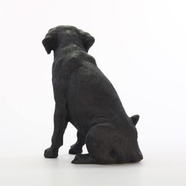 Black Lab Dog Figurine