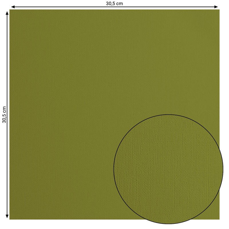 Vaessen Creative Florence Cardstock Paper Green 216gsm Square 12" x