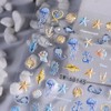 5D Embossed Ocean Nail Stickers Summer Nail Stickers Summer Nail