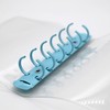 TSUKURIRO Mini 6 Hole Personal Organizer Color Ring PVC Binder