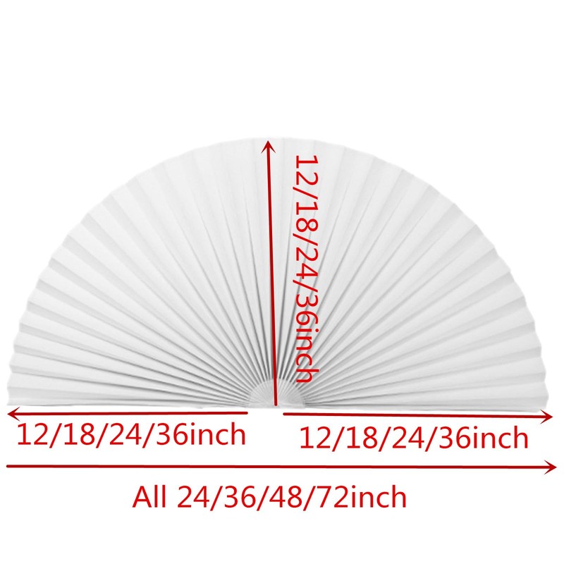 Arch Window Pleated Blinds Half Circle Window Shades Cordless Non-Woven