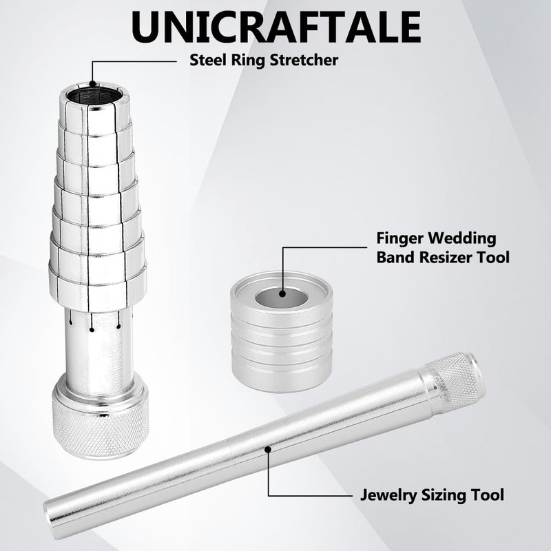 UNICRAFTALE about 1Set Stainless Steel Ring Stretcher Finger Ring Size
