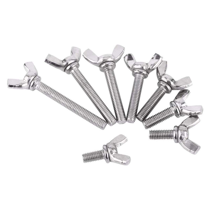 5 Pcs M8 304 Stainless Steel Wing Butterfly Screws Bolts
