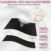 Sleep Eye Mask for Women Men, 100% Real Mulberry Silk