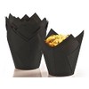 Bakerydirect 50 Standard Size Tulip Muffin Wraps Cases Colour Black