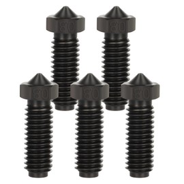 IdeaFormer Hardened Steel Nozzle 0.8 mm, 3D Printer Hardened Steel Extruder Nozzle for Anycubic Kobra 2/Kobra 2 Neo/Kobra 2 Pro/Kobra 2 Plus Pack of 5