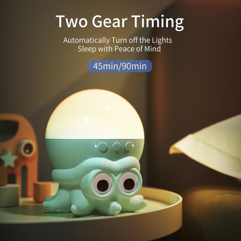 Recsg Octopus Rotating Wave Projector with Remote Control, Ambient Light,