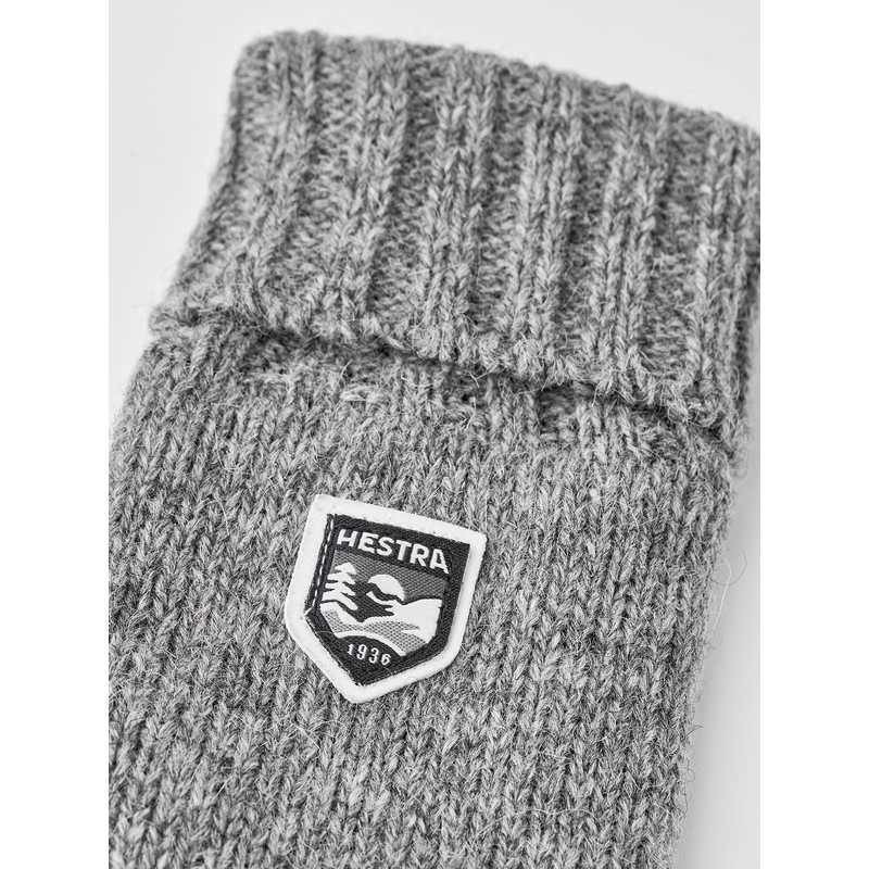 Hestra Basic Wool Gloves Medium Grey