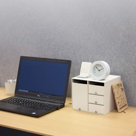 PLUS Living Post LP-304YS 85-131 Reinforced Cardboard Storage Box, Color: Cream White, Size S
