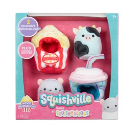 Squishville SQM0514 Accessory Set Film Marathon Super Soft Mini Squishmallows 5 cm Plush Figures with Accessories