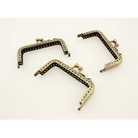 Olive-G Square Antique Gold Hole Tips Set of 10 8.5cm Handmade