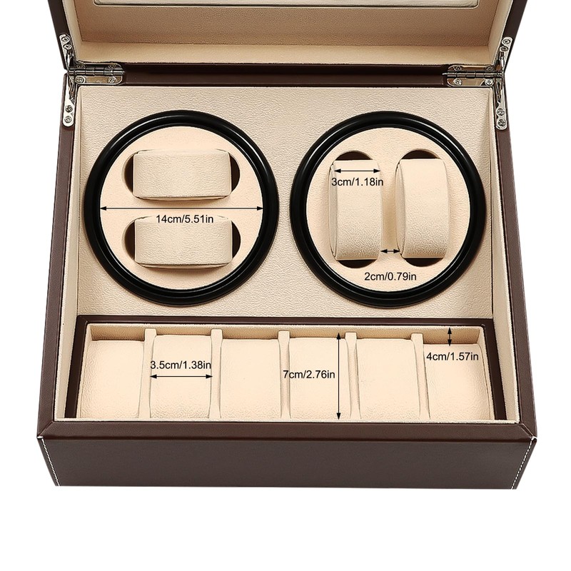 BIXIBIN Automatic Watch Winder Box, Luxury Storage Case for Mechanical