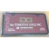 Autogold Universal Slimline 2-hole Black Powder Coat License Plate Frame