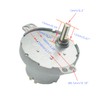 CHANCS DC 12V JS-50 10RPM D-Shaft CW/CCW Gear Synchro Motor