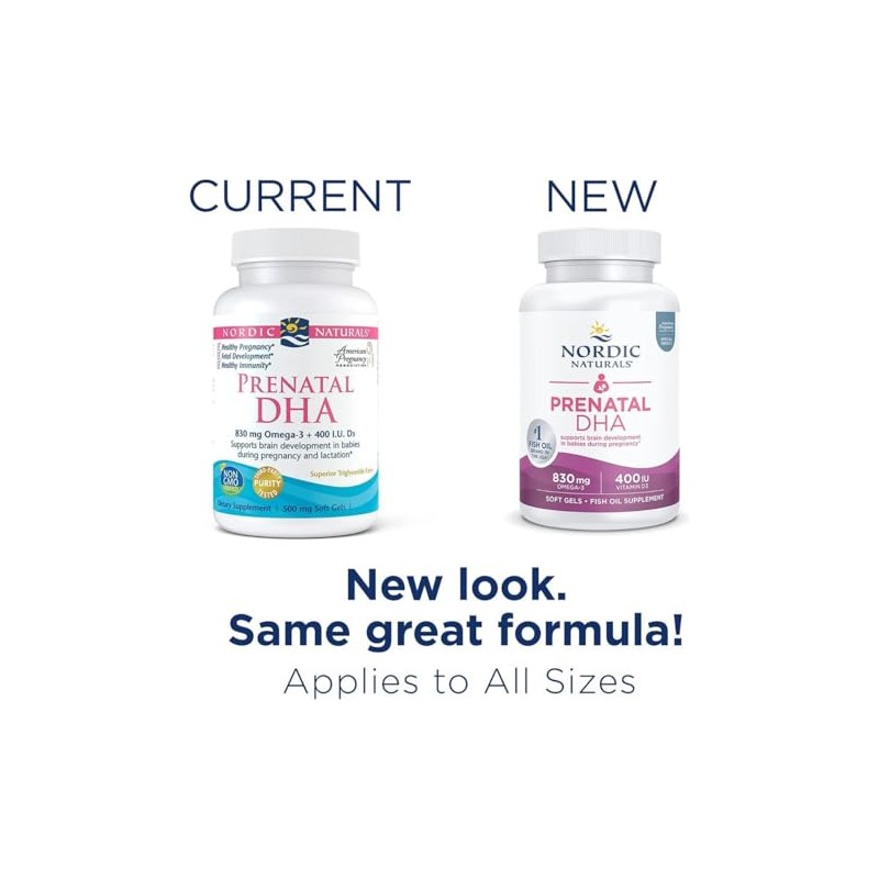 Nordic Naturals Prenatal Dha Sabor 830 Omega 400 Vitamina Por