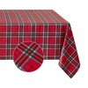 Romanstile Christmas Tablecloths Wipe Clean Red Green Gingham Xmas PVC