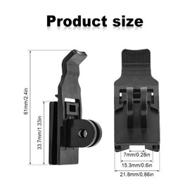 Gosknor 2uds Soporte de Luz para Bicicleta, Color Negro Soporte para Linterna de Bicicleta Compatible con NiteRider Mako Lumina y Lumina Micro All Serious Faro Computadora Casco Adaptador de Montaje