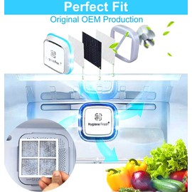 for LG Refrigerator Air Filter Replacement for LG LT120F, ADQ73214402, ADQ73214403, ADQ73214404, ADQ73334008, LMXS30776S and for Kenmore Elite 46-9918, 469918, for Fridge Air Filter (3 Count)