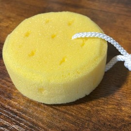 Round suds sponge perfect  for asmr - Color: Yellow