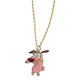 TCB Creations Cowardly Dog Cartoon Character Pendant Necklace
