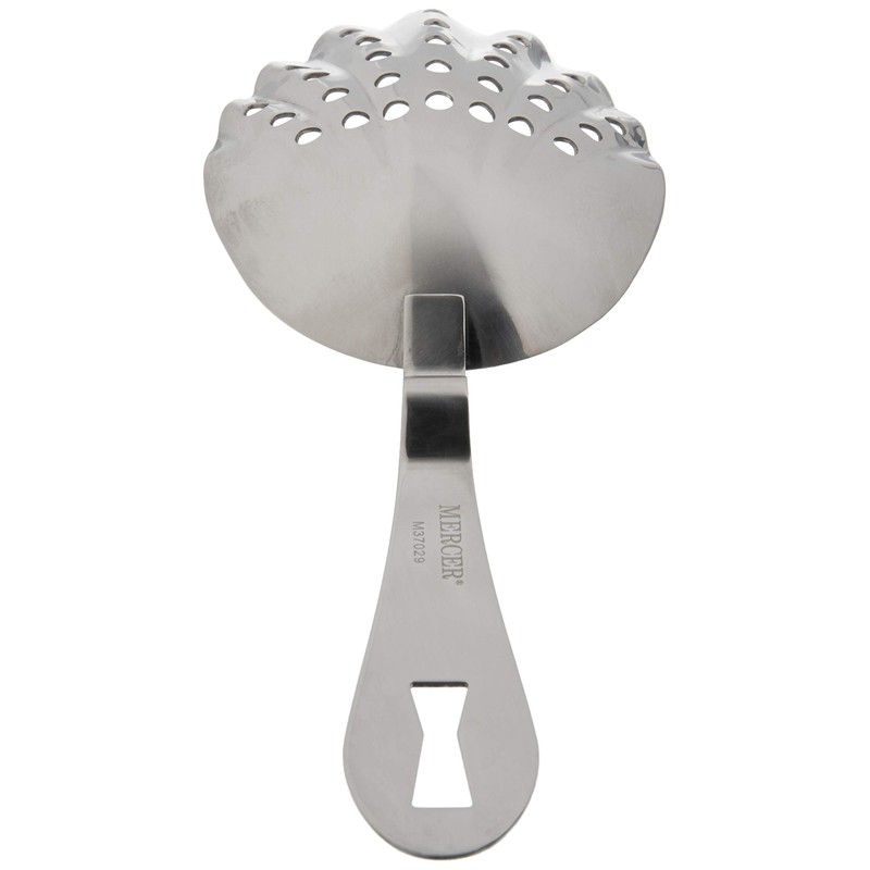 Barfly Premium Scalloped Julep Strainer, Stainless Steel, 17.78 x 7.3