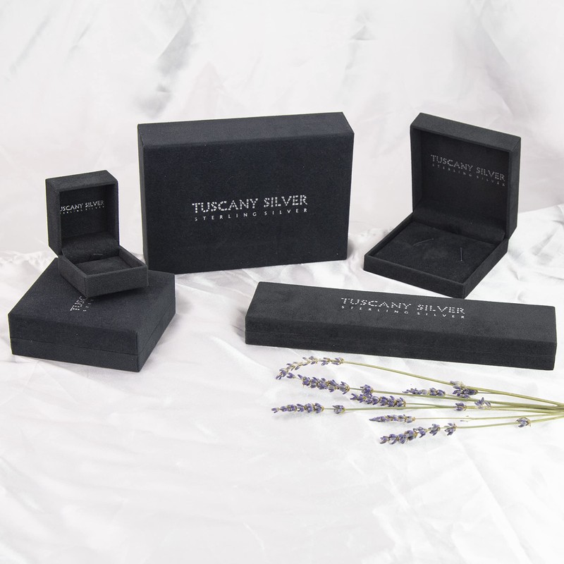 Tuscany Silver Women's Sterling Silver Rose Stud Earrings