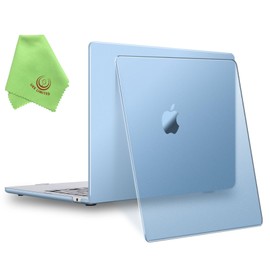 UESWILL [Invisible Ultra Thin] Case for 2022-2025 MacBook Air 13 inch M4 A3240 M3 A3113 M2 A2681 with 13.6" Liquid Retina Display, Premium Translucent Slim Hard Shell Cover, Midnight Blue