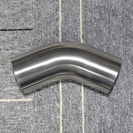 KOTVTM 2" Stainless Steel Elbow 45° Mandrel Bend Elbow - 1.5D/3" CLR Loose Radius - 16GA/.065" Wall - 2" Legs - SS304 Stainless Elbow for Car Modified Exhaust Elbow Pipe, Pipeline engineering, etc