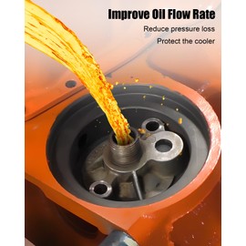 Oil Filter Adapter Replace 3952301 Fit for Chevy Small Block V8 Engines SBC BBC Spin On Bypass 305 307 327 350 400 396 402 427 454