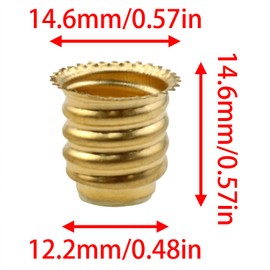 zutisay E14 to E12 Socket Adapter E14 to E12 Converter Converter Lamp Adapter for Bedroom Living Room Kitchen, etc. 12PCS