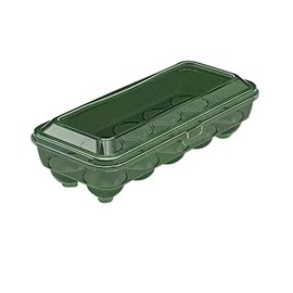 24 Grids Transparent Drawer Space Quality Eggs Storage Box Rolls Plastic Egg Holder Basket Organiser for Kitchen Fridge Baking Bowl Ceramic (B, One Size)