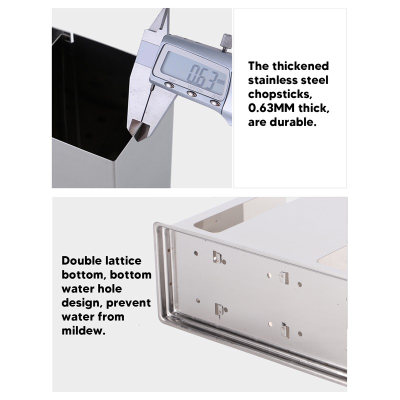 Utensil Drying Rack Stainless Steel Hanging Rack Chopsticks Spoon Fork