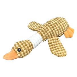 Wannmaru Shoten Chun Chun Chew Toy Dog Toy Stuffed Toy Shoes Sound Sound Gift for Small Dogs Stress Relief Lack of Exercise (Yellow)