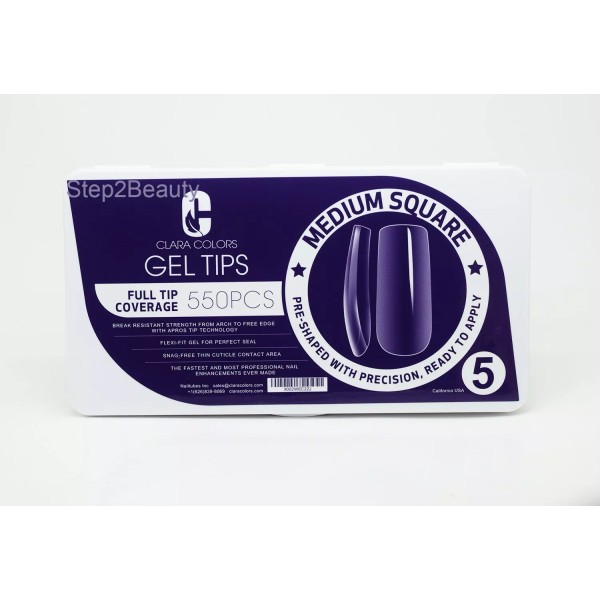 Clara Colors - Full Tip Coverage 550 pcs - Medium