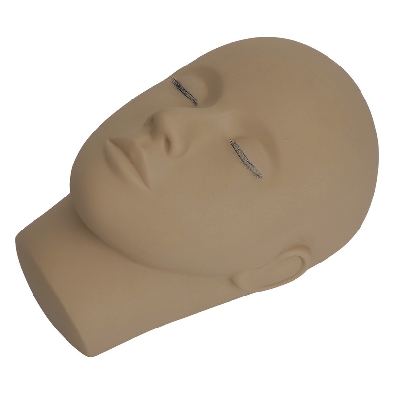 Eyelash Extension Mannequin Head 3 Layer Lashes Makeup Beauty Silicone