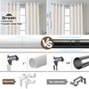 SIMEWIN White Curtain Rods for Windows 28 to 48 Inches