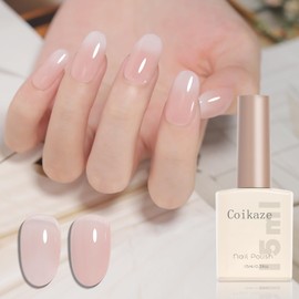 Coikaze Gel Nail Color Gel, Transparent Transparency, Sheer Color Gel, Single Color, Large Capacity, 0.5 fl oz (15 ml), UV/LED Compatible, For Beginners & Professionals, Color Gel, Single Item, 01