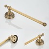 Flybath Open Towel Ring Antique Brass Exquisite Pattern Carving Hanger