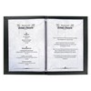 Sigel SM110 Menu Folder with Elastic Binding, Black, with 2