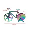 Bicycle Pizza Cutter,Stainless Steel Double Pizza Cutter Wheel Sharp and
