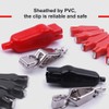 ATOPLEE 20PCS Alligator Clips Electrical,20A Insulated Spring Loaded Alligator Clamps,Truck