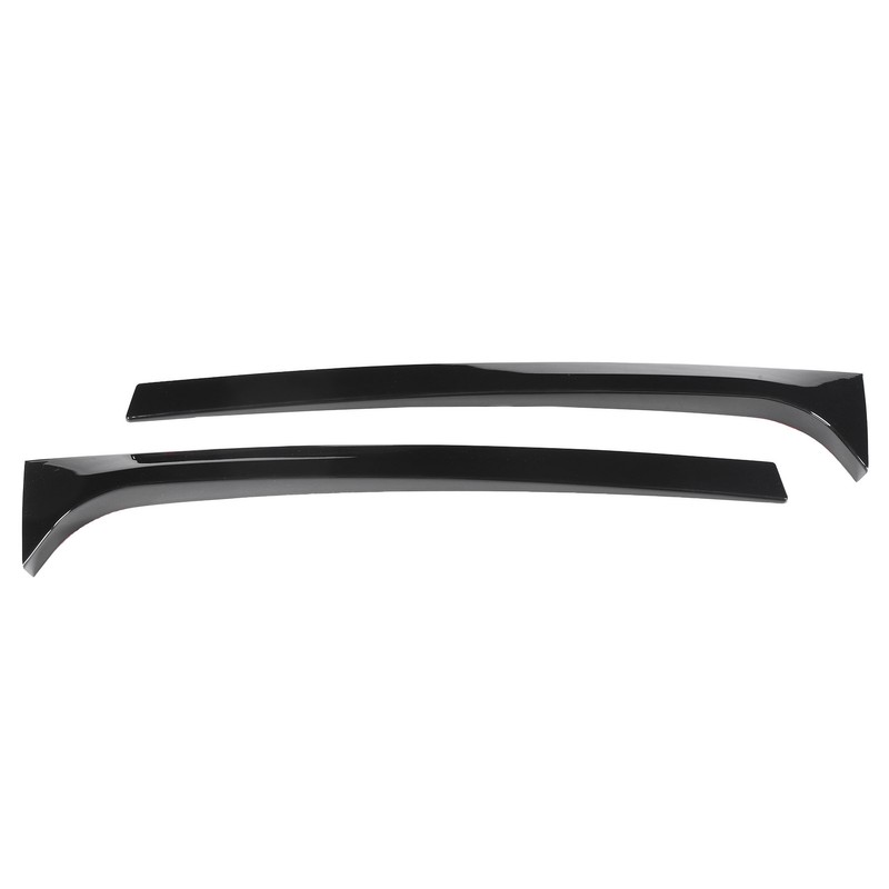 2PCS Rear Window Side Trim Gloss Black ABS Replacement for