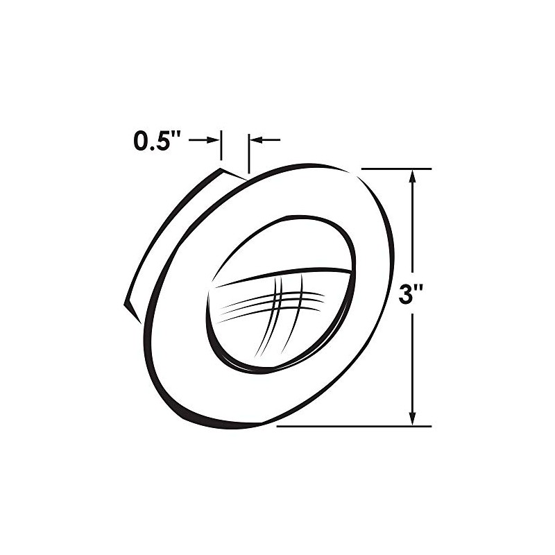 Manufacturers' Select ITC White LED Flush Mount Cluster Courtesy Light