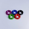 [80PCS] M3 Finishing Countersunk Washers, Anodized Aluminum Alloy, Head Washers