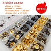 SUNOR 100 Sets Snap Buttons,Heavy Duty Snap Fasteners Kit 15mm