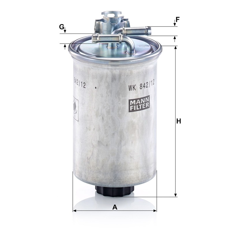 Original MANN-FILTER Fuel filter WK 842/12 X – Fuel filter
