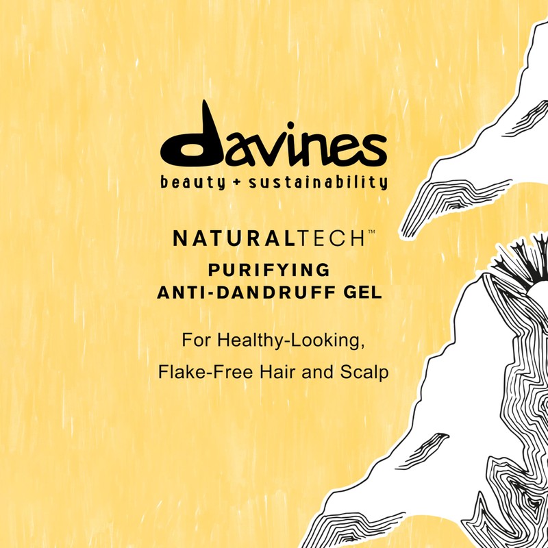 Davines Naturaltech PURIFYING Gel, Keep Dandruff-Prone Scalps Clean and Healthy,