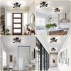 SunRider Industrial 4-Light Semi Flush Mount Ceiling Light Fixture, Modern