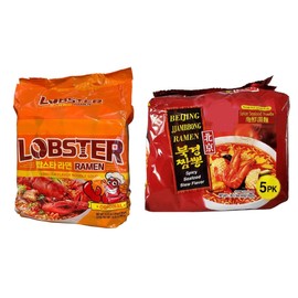 Korean Instant Noodles (COMBO, LOBSTER RAMEN INSTANT NOODLES)