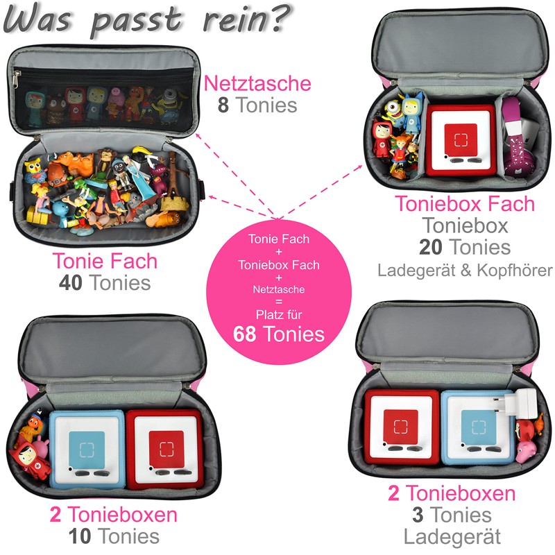 PUNALU Large Bag for Toniebox, Plenty of Space for Tonie